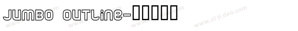 jumbo outline字体转换